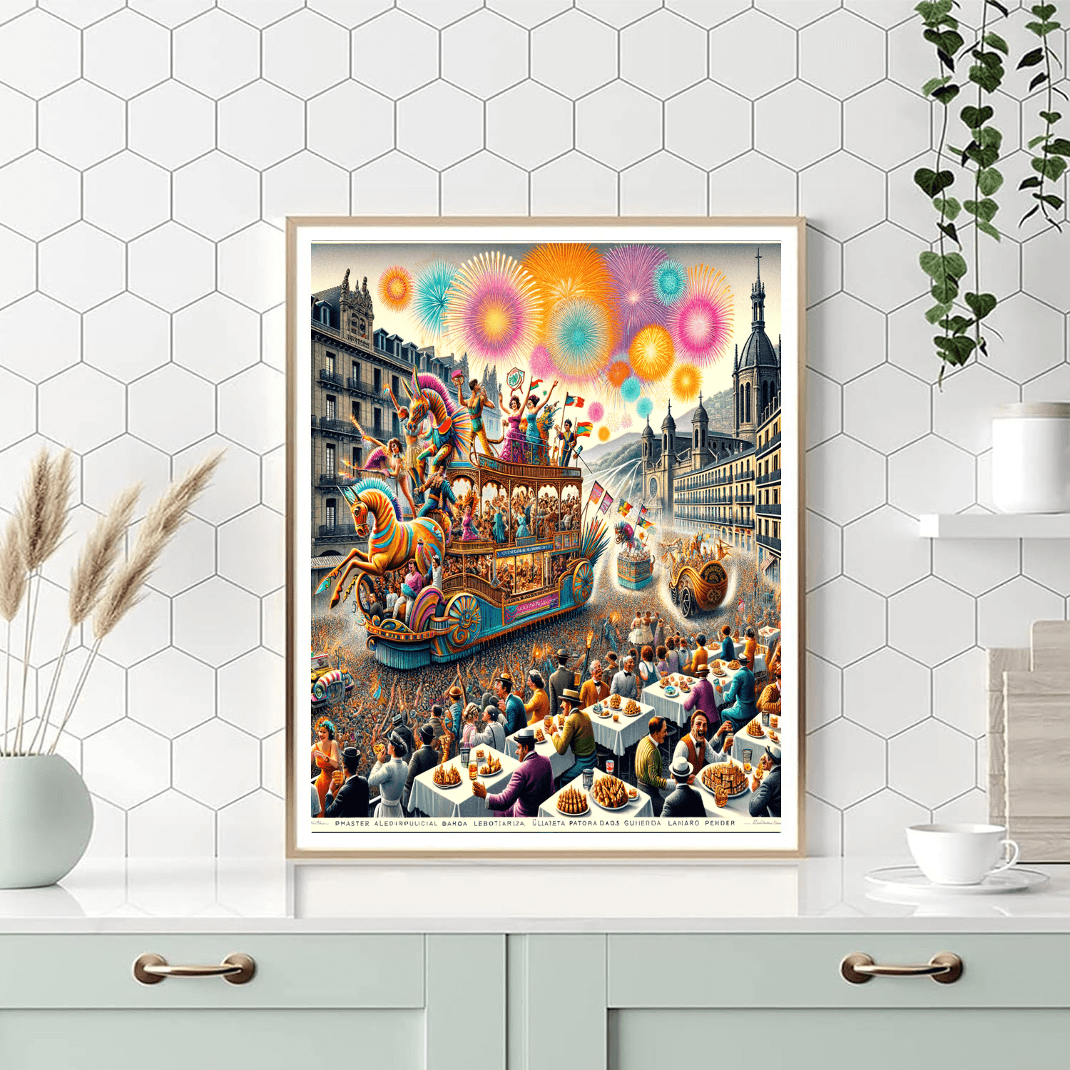 San Sebastián Day Number Painting