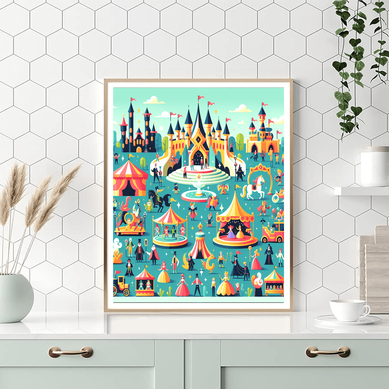 Joyful Kingdom Carnival Number Painting