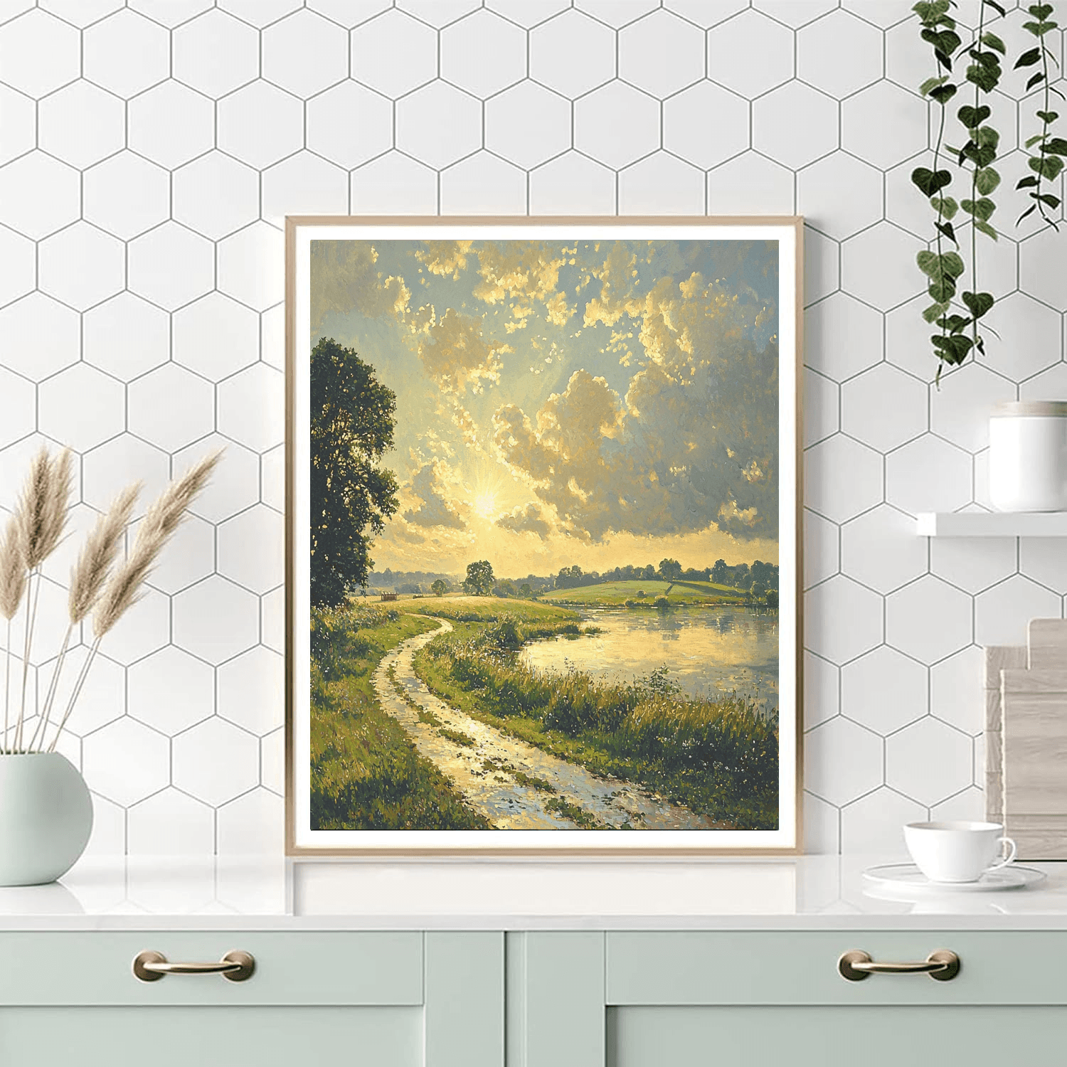 John Constable Inspired Pastoral Light Symphony  Paint By Numbers Kits
