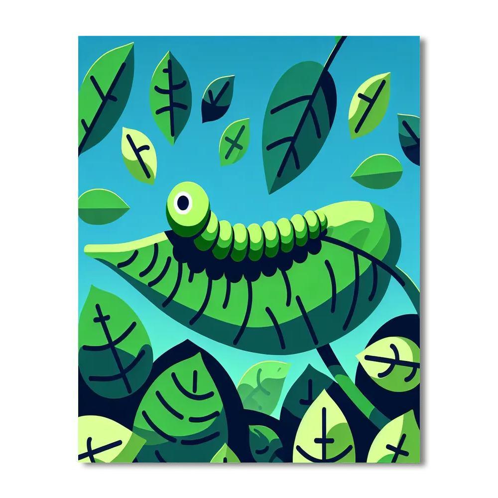 Imaginative Inchworm Inquest Paint By Color