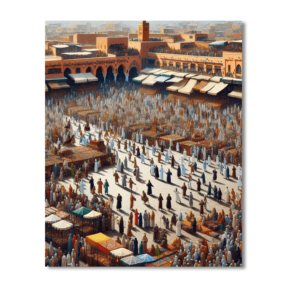Marrakech Popular Arts Festival Numbered Painting Kits