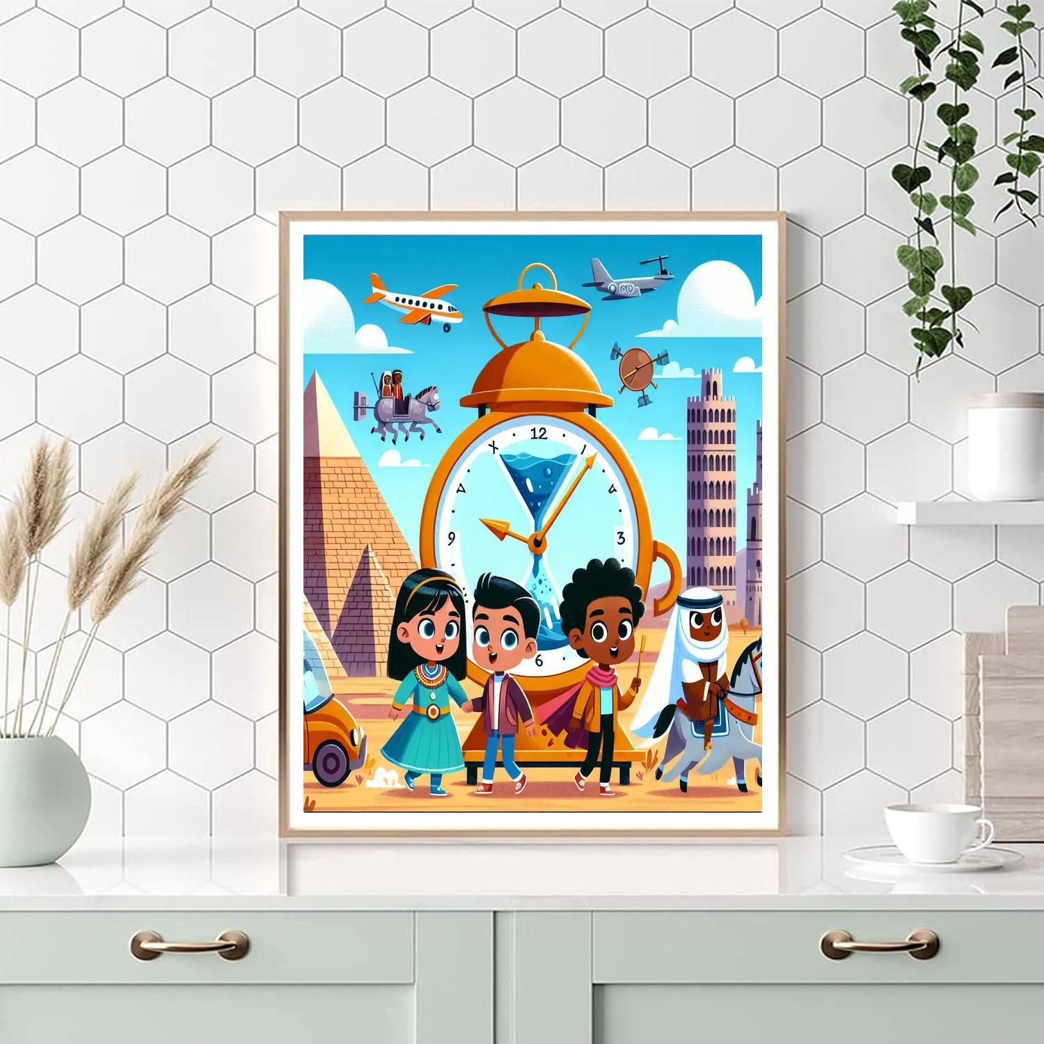 Time-traveling Explorers Paint By Numbers