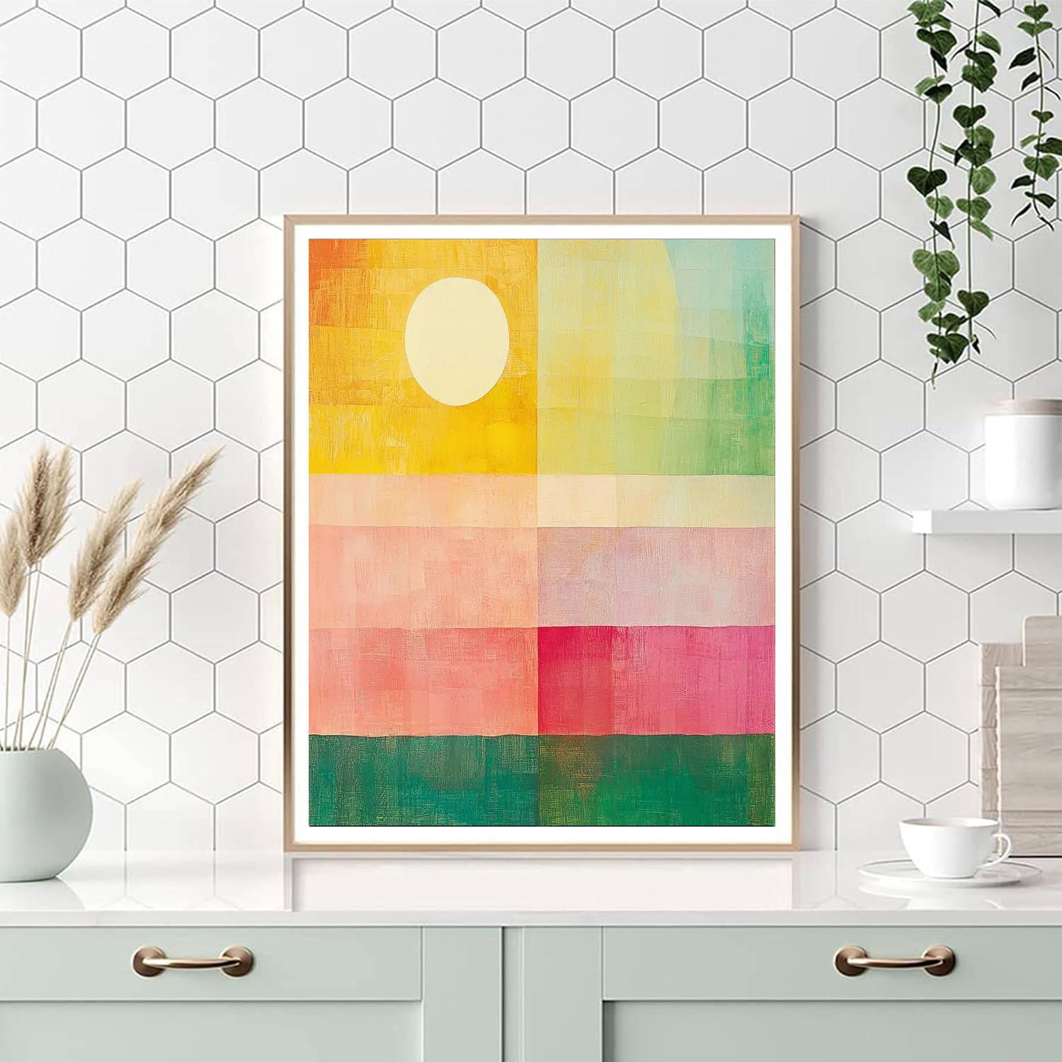 Paul Klee Inspired Radiant Harmonics  Paint By Numbers Art