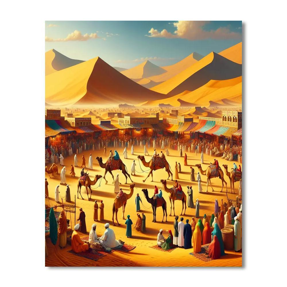 The Jaisalmer Desert Festival - India Painting By Numbers Kit