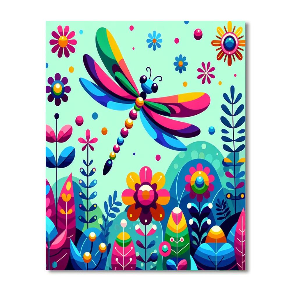 Enchanting Dragonfly DIY Paint By Numbers