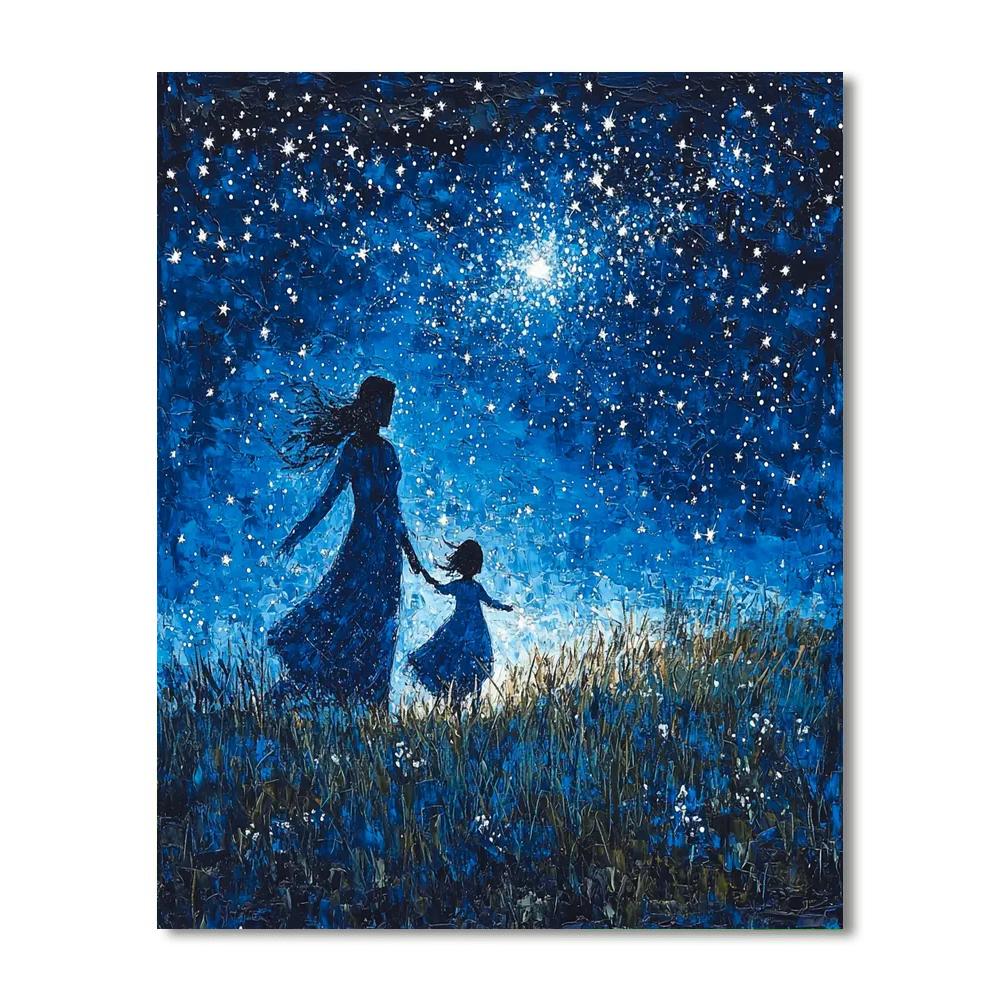 Stars Above Number Painting