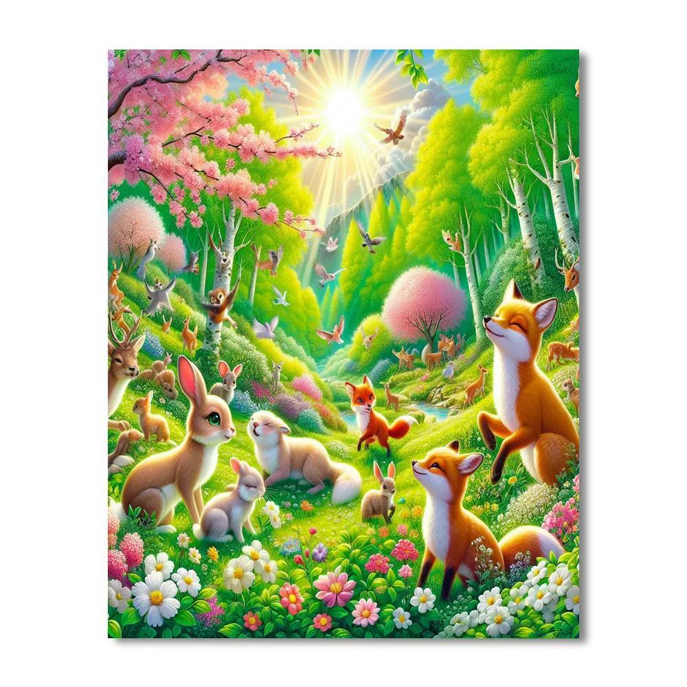 Whimsical Forest Adventures Paint By Numbers