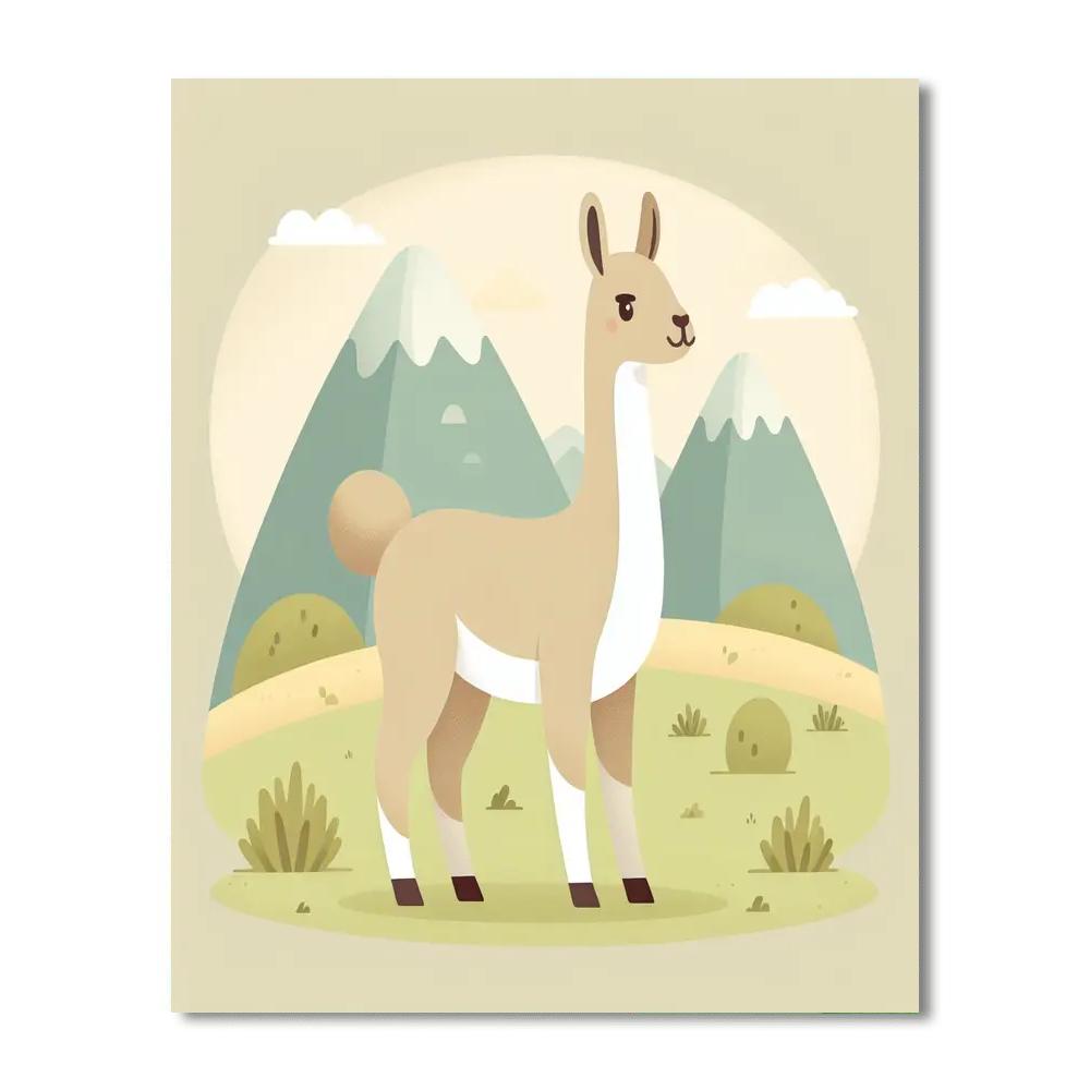 Vivacious Vicuna Paint By Numbers Art