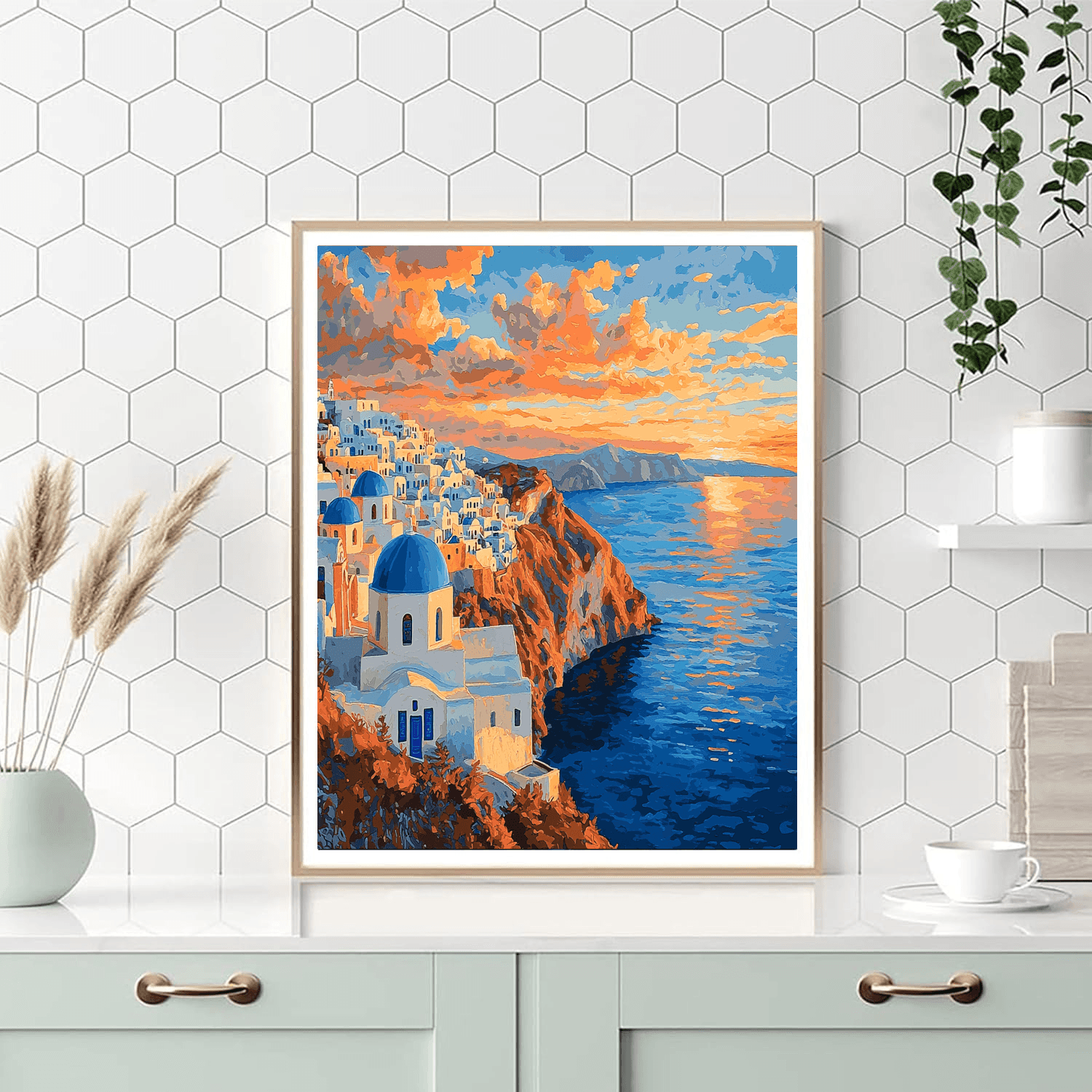 Santorini Caldera - Santorini Paint By Numbers Kits