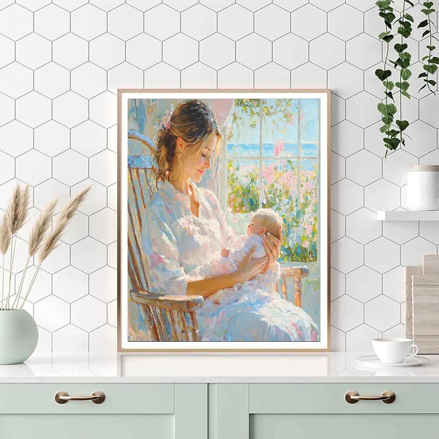 Mother's Gentle Lullaby DIY Paint By Numbers