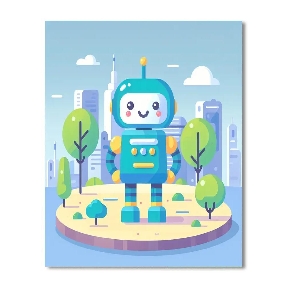 Adventure Seeker Robot Numbered Painting Kits