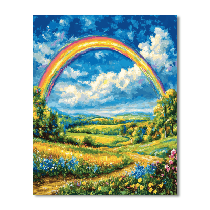 Claude Monet Inspired Chasing Rainbows Paint By Numbers Kits