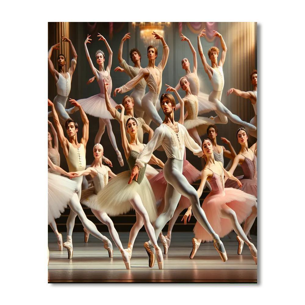 Ballet's Graceful Movement DIY Paint By Numbers