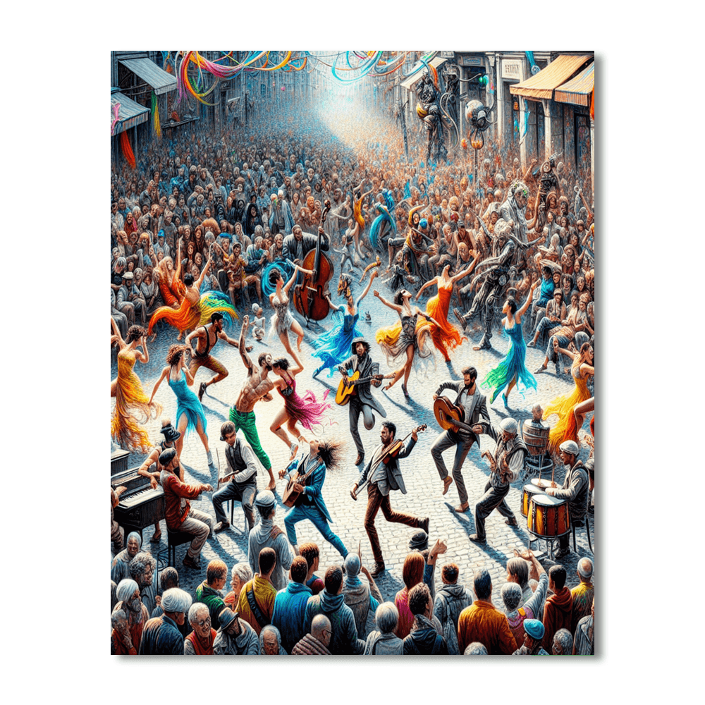 Pflasterspektakel - Linz, Austria Number Painting