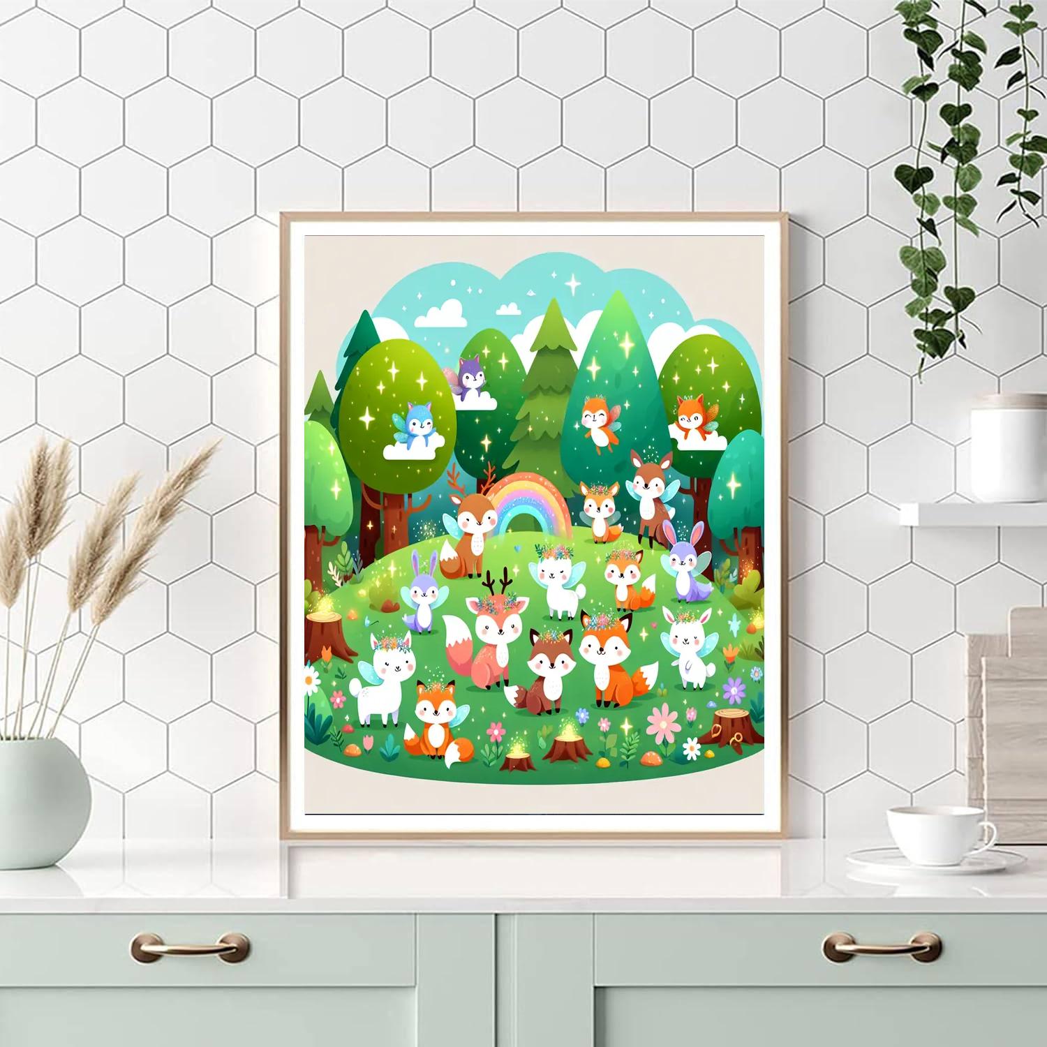 Enchanted Woodland Quest Painting Number Kit