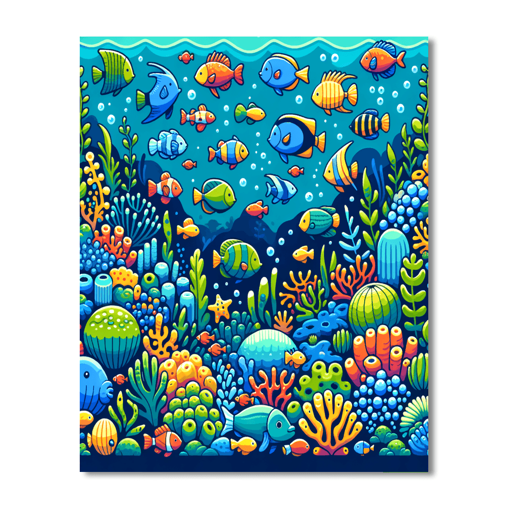 Charming Oceanic Adventure Paint By Numbers Art