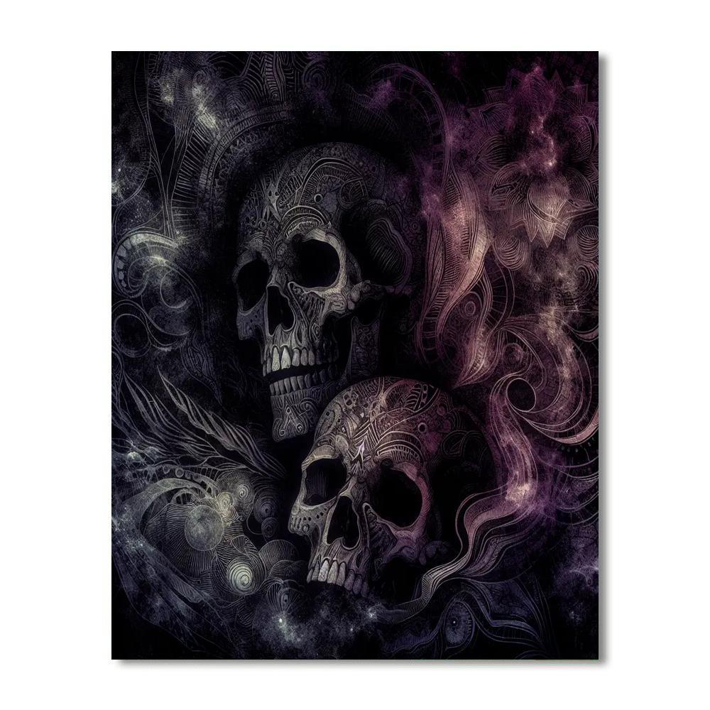 Skull's Mystical Realm DIY Paint By Numbers
