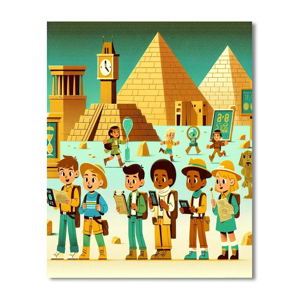 Time Travel Treasure Hunt Paint By Number