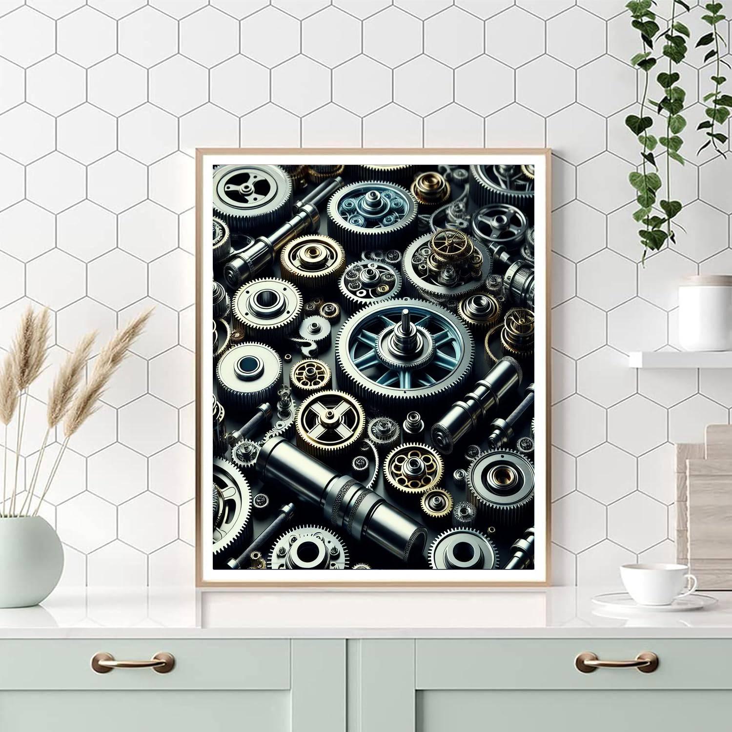 Artistic Mechanical Dreams Paint By Numbers Art