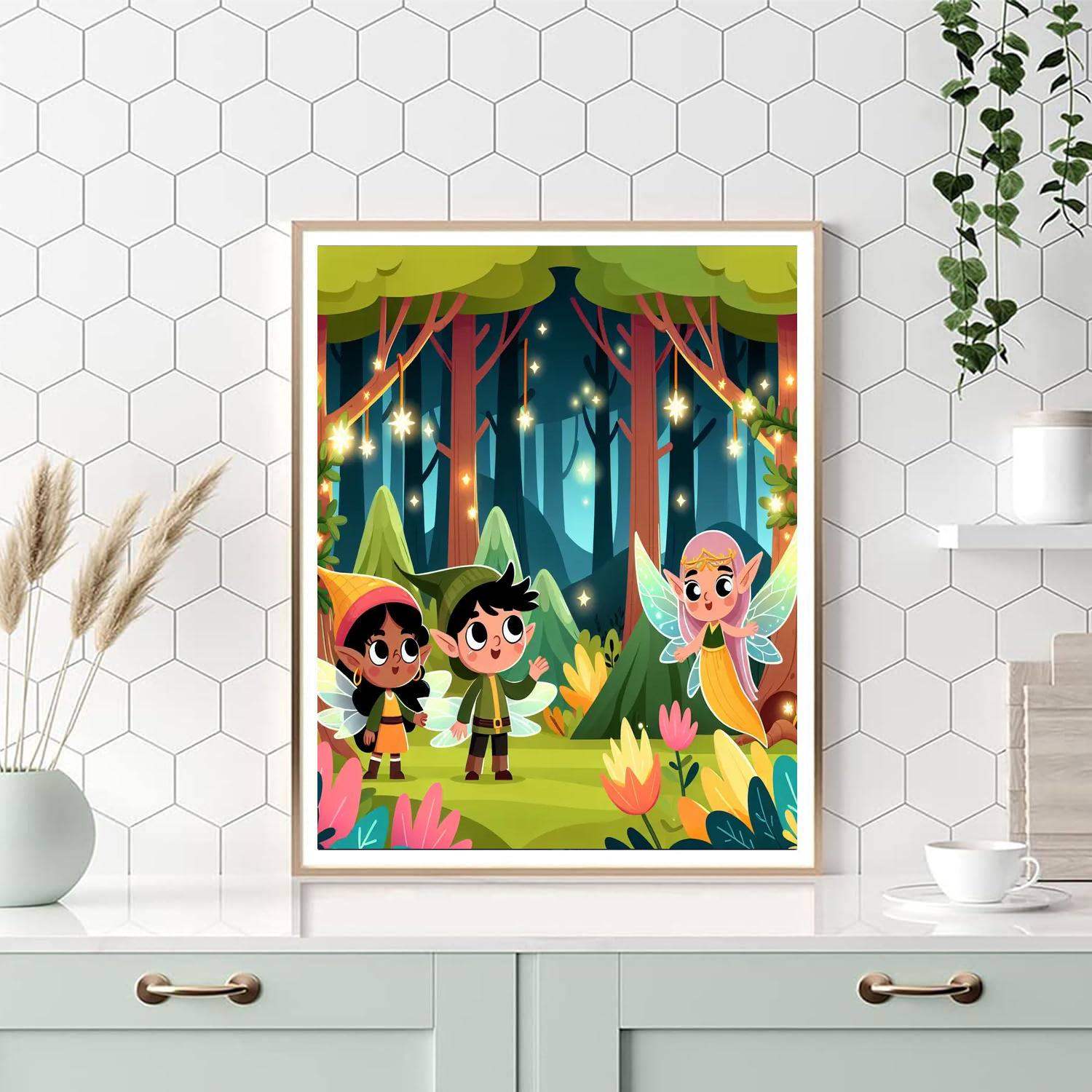 Enchanted Forest Hideout Paint By Numbers