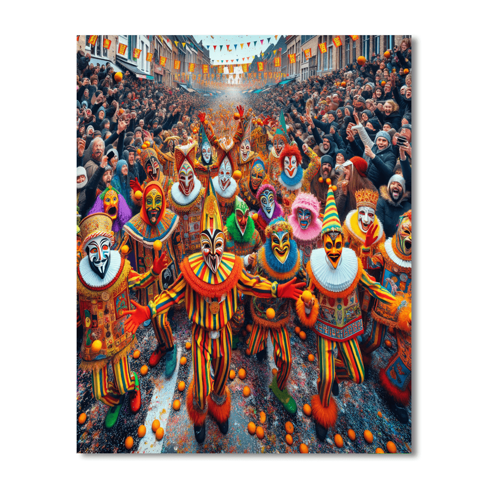 Carnival Of Binche - Binche, Belgium Paint By Numbers
