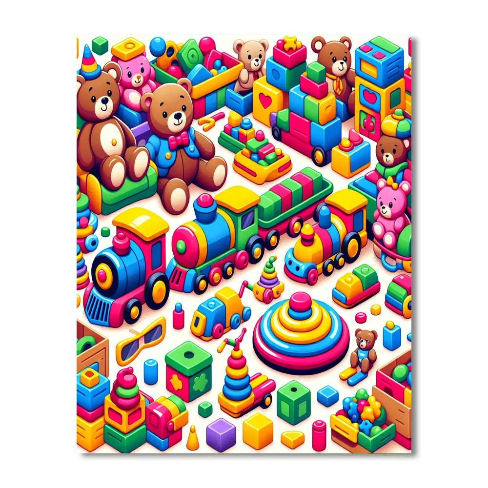 Toyland Adventures Number Painting