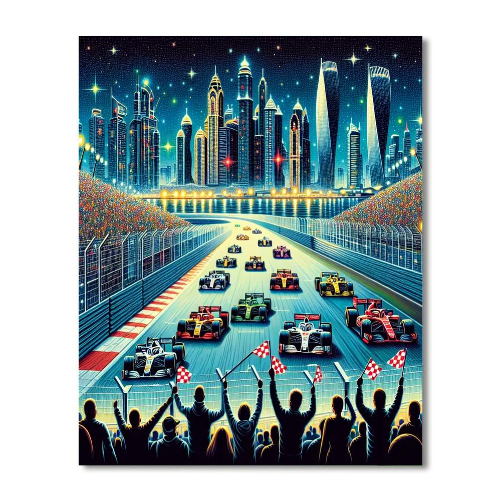 Singapore Grand Prix - Singapore Number Painting