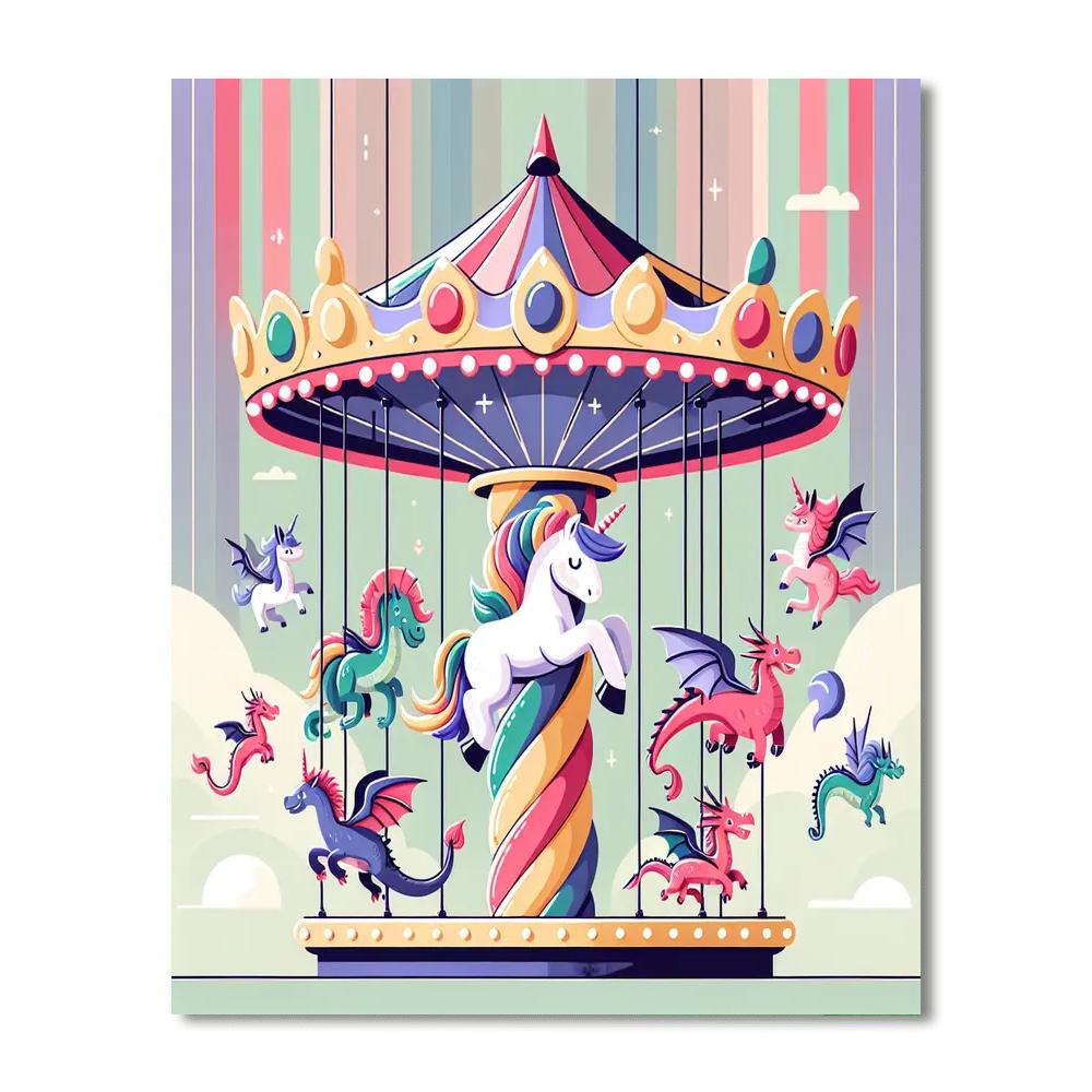 Carousel Of Dreams Paint By Numbers Art