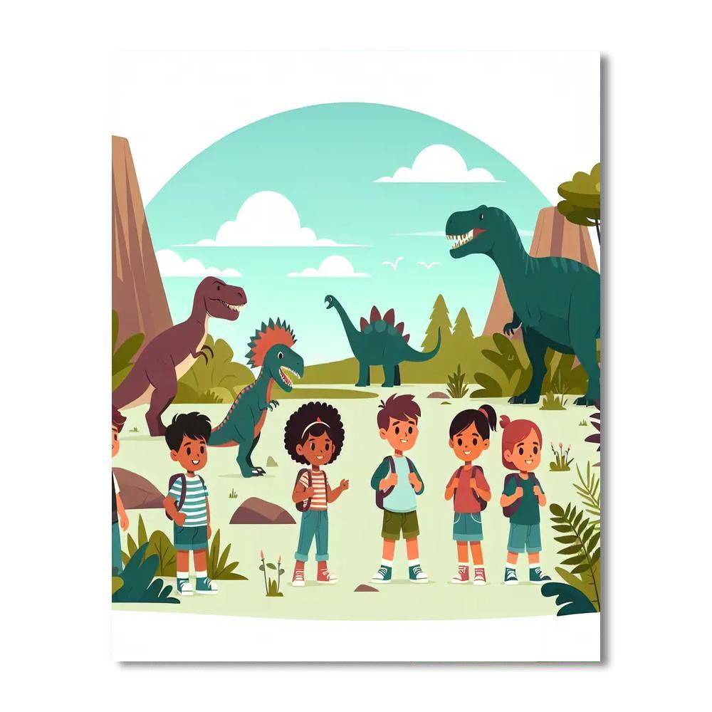 Daring Dino Discovery Paint By Number
