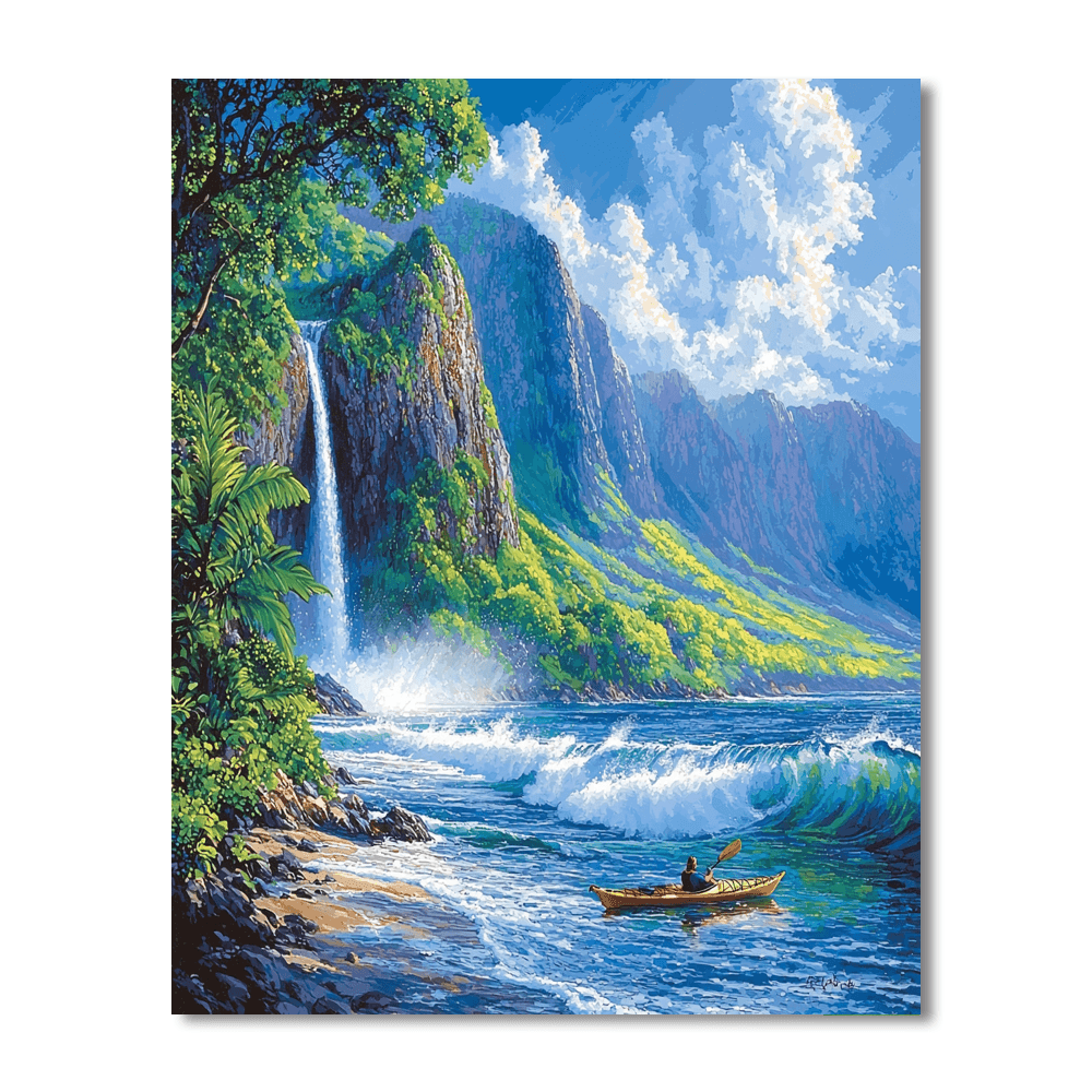 Kauai's Napali Coast Painting Number Kit