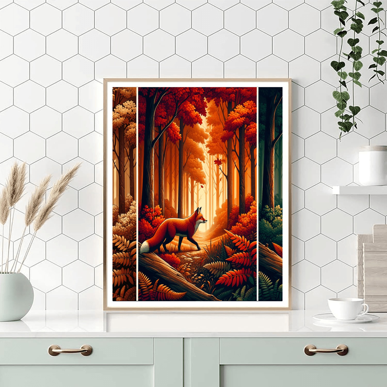 Fox In The Woods DIY Paint By Numbers