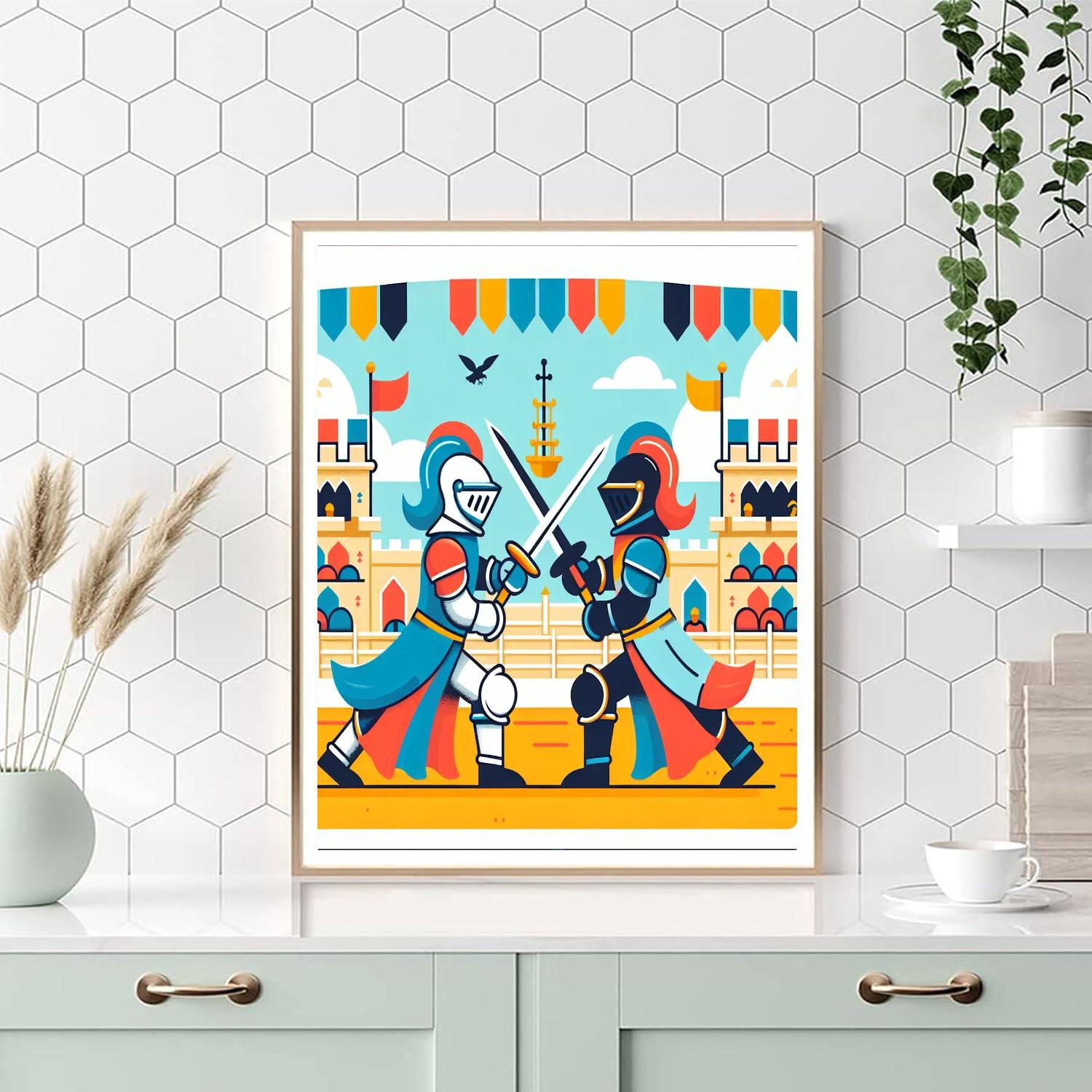 Knight's Tournament Quest Painting Number Kit