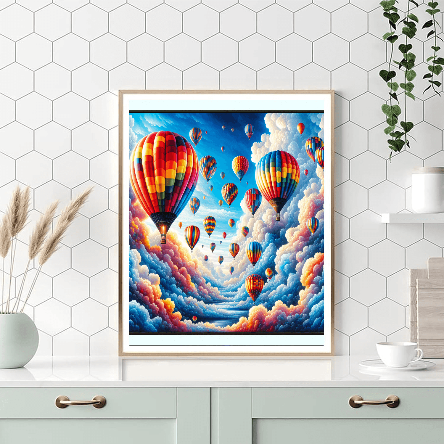 Lively Balloon Ride DIY Paint By Numbers