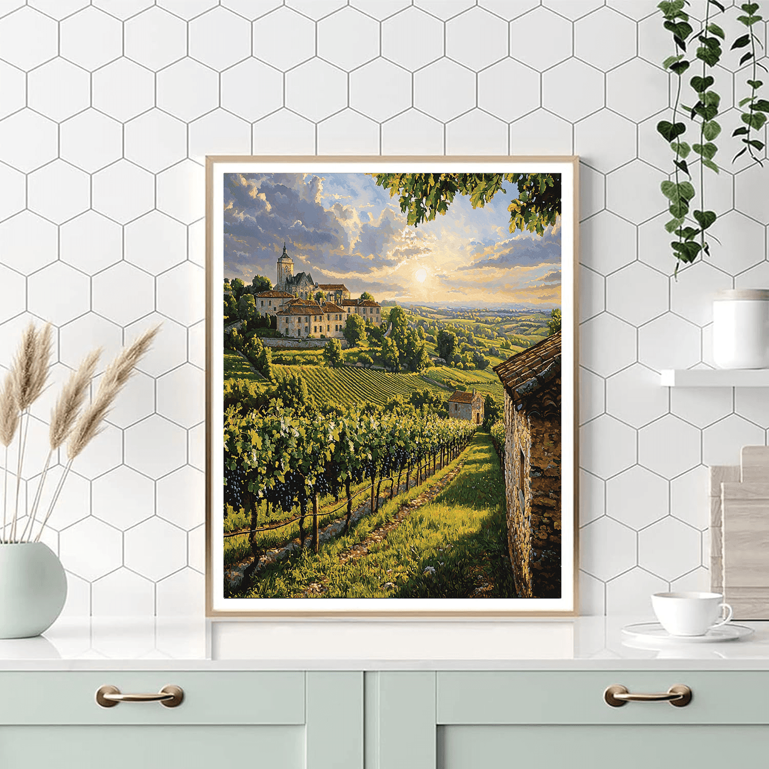 Bordeaux Vineyards DIY Paint By Numbers