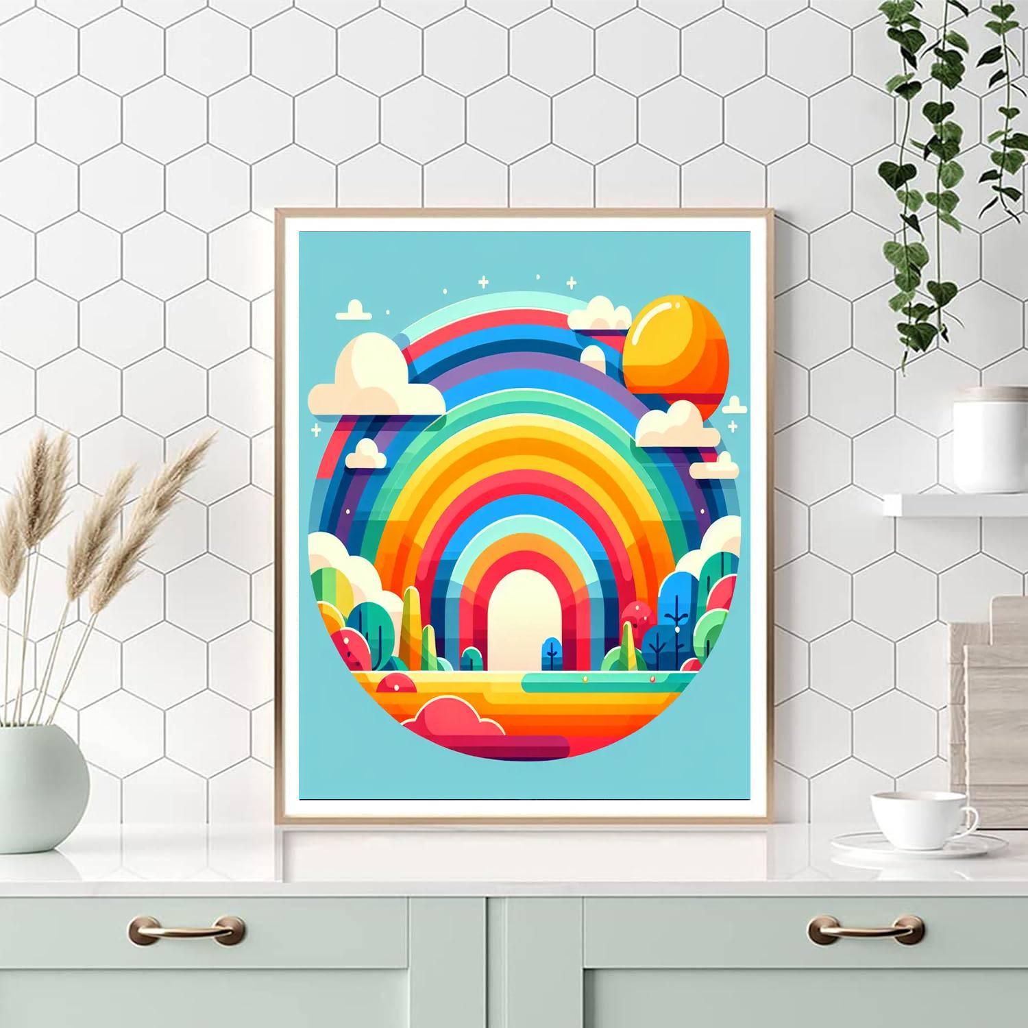 Whimsical Rainbow Ride Paint By Numbers Kits