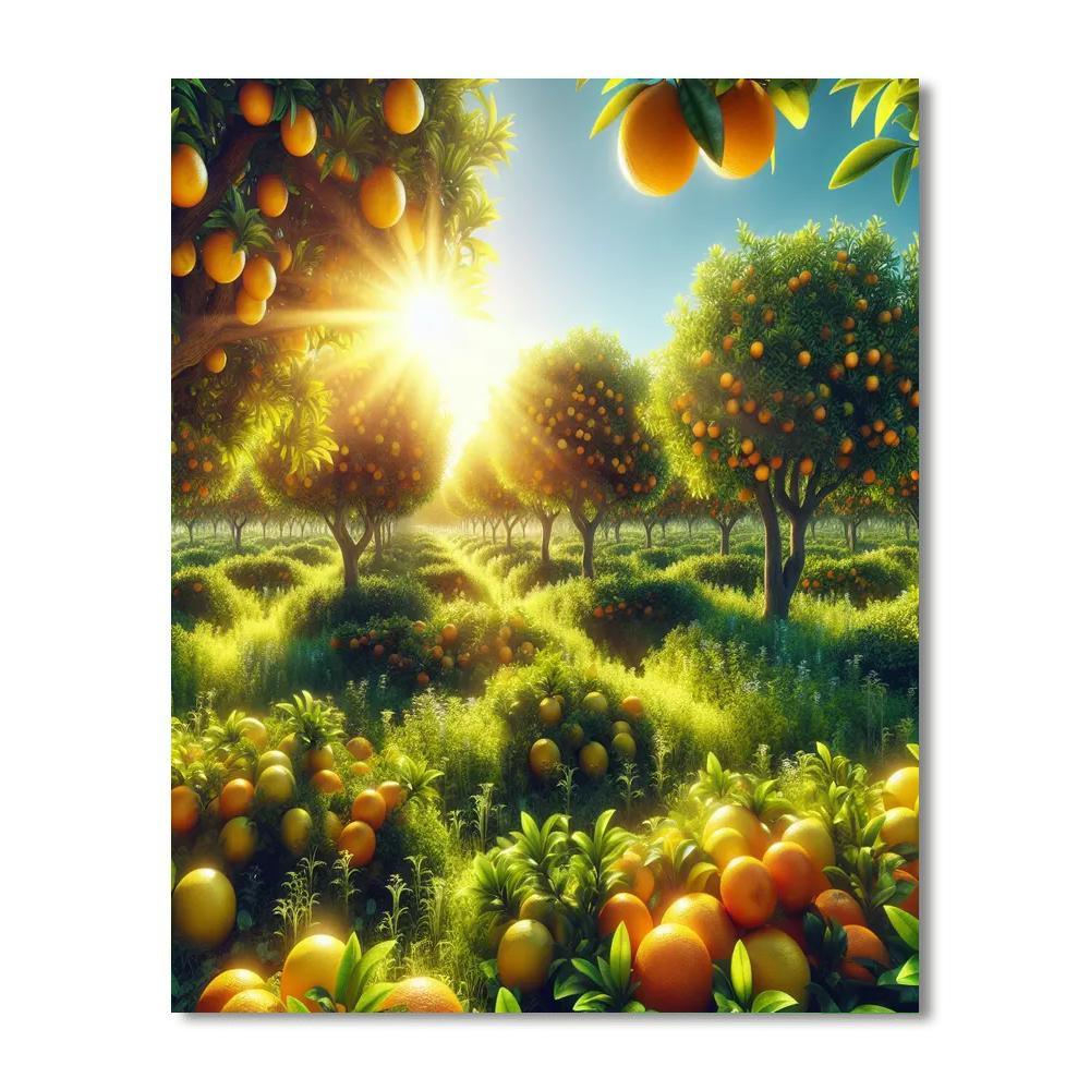 Citrus Delight Numbered Painting Kits