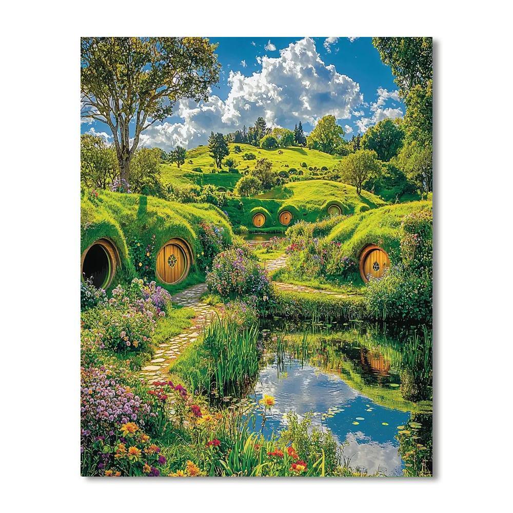 Hobbiton Movie Set - Matamata Painting Number Kit