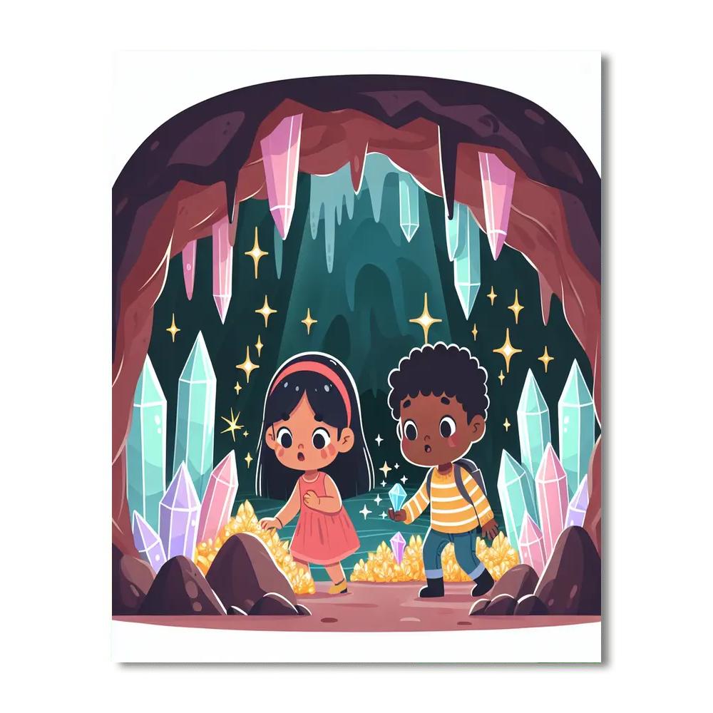 Crystalline Cave Quest Numbered Painting Kits