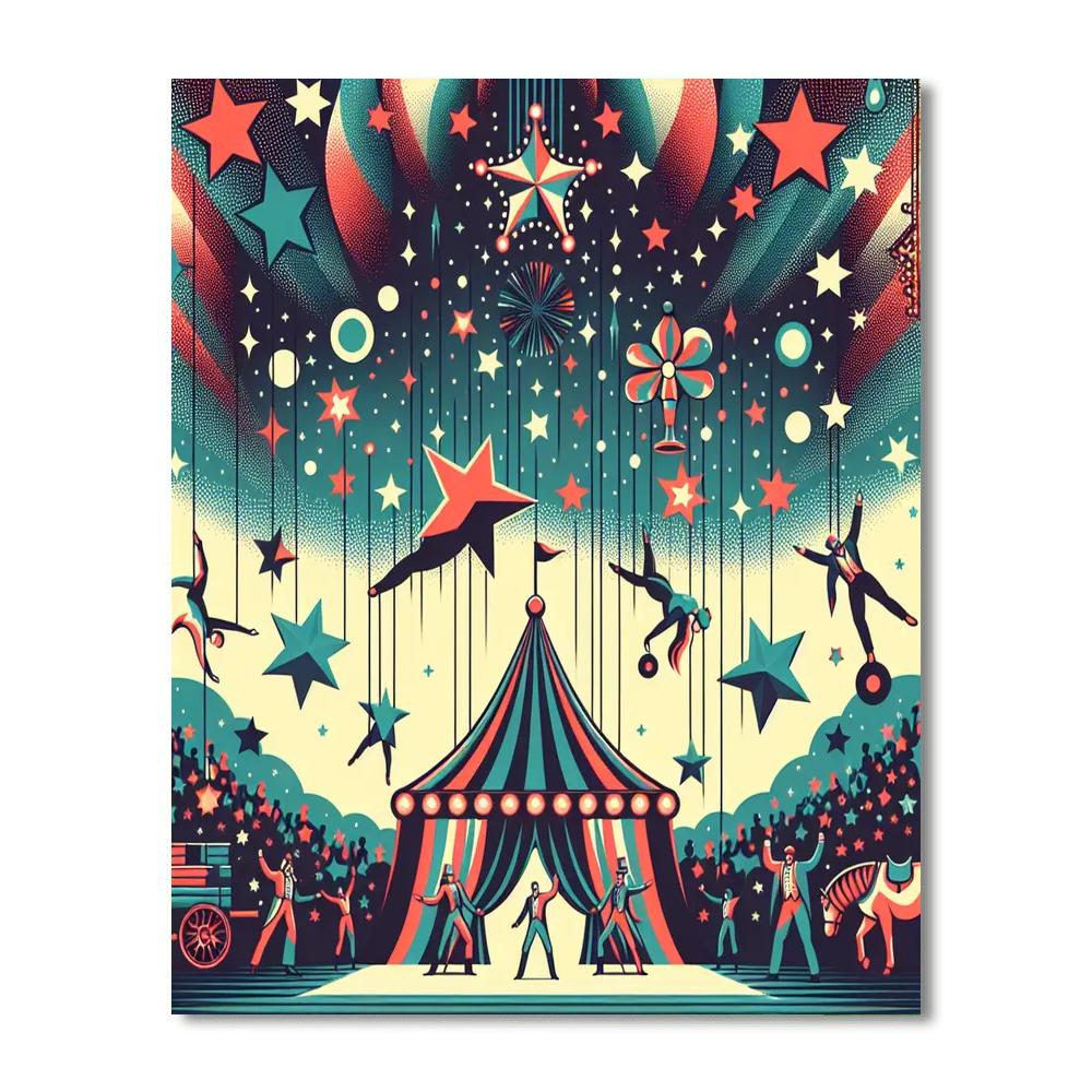 Magical Stardust Circus Numbered Painting Kits