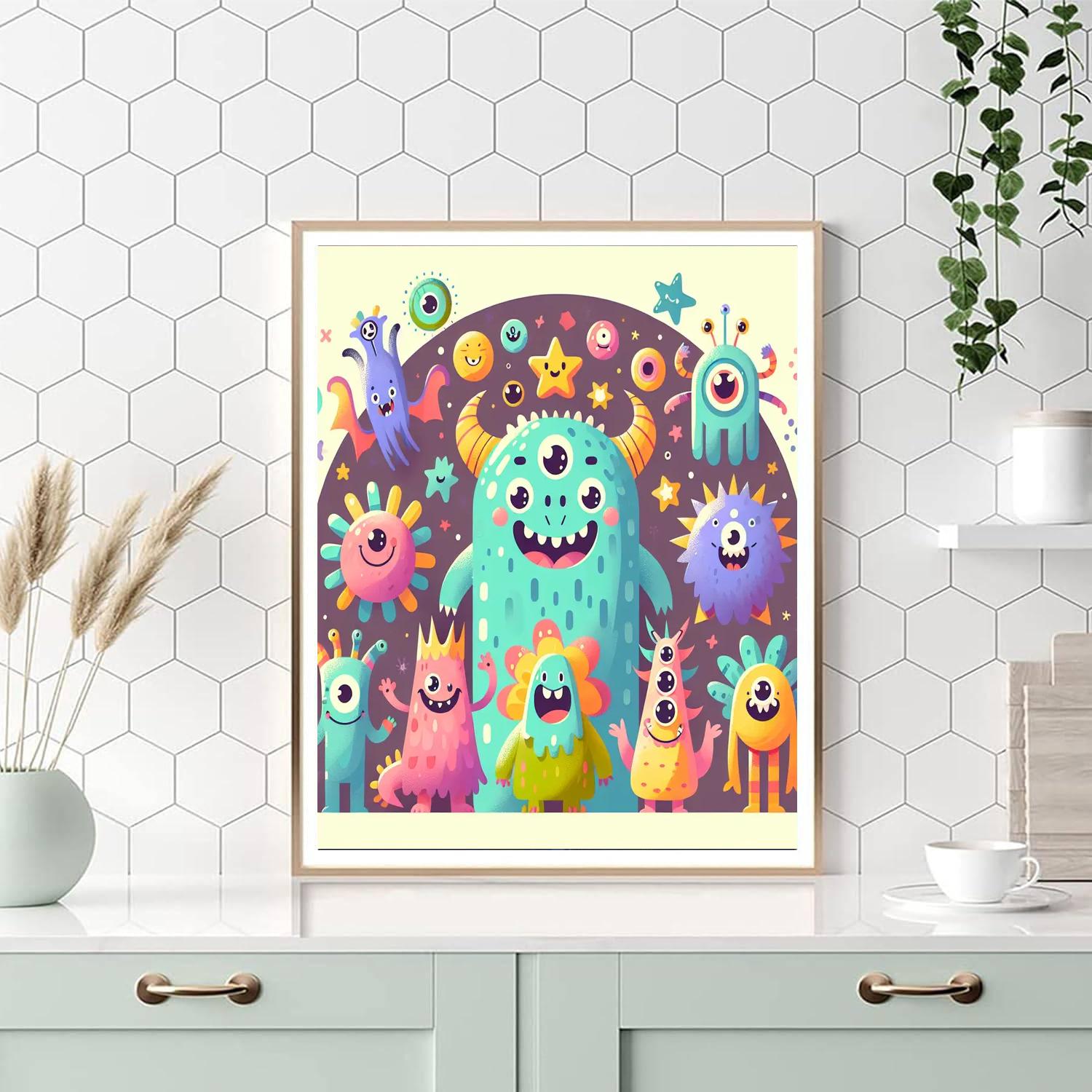 Marvelous Monsters Paint By Numbers Art