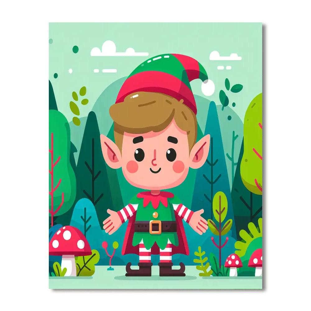 Fantasy Elf Kingdom Quest DIY Paint By Numbers