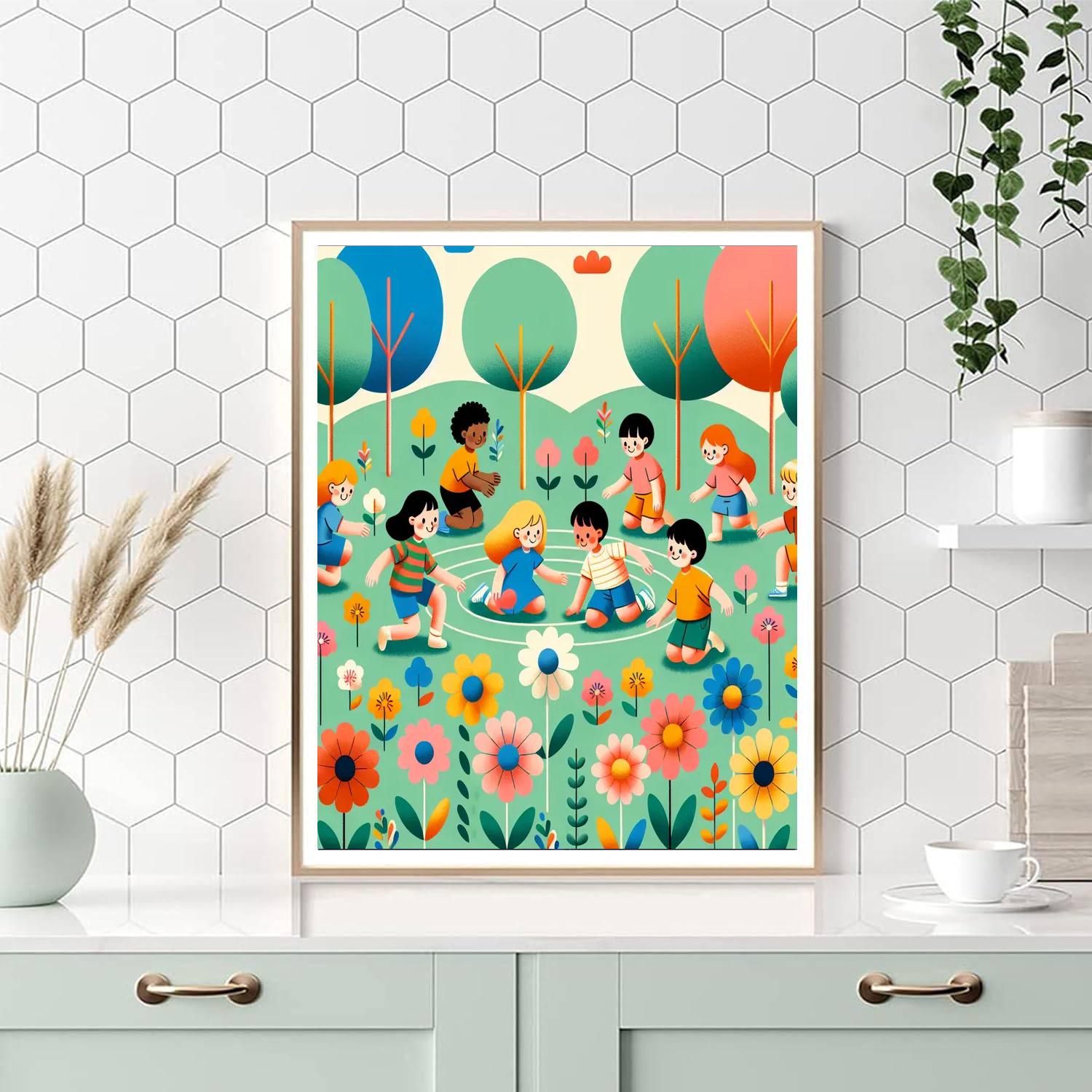 Floral Fiesta Celebration Number Painting