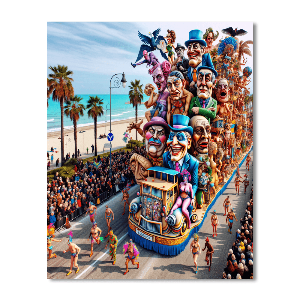 Carnevale Di Viareggio - Italy Paint By Color