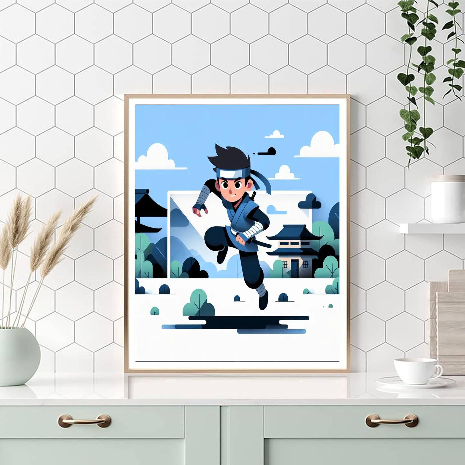 Ninja's Stealthy Mission Painting Number Kit