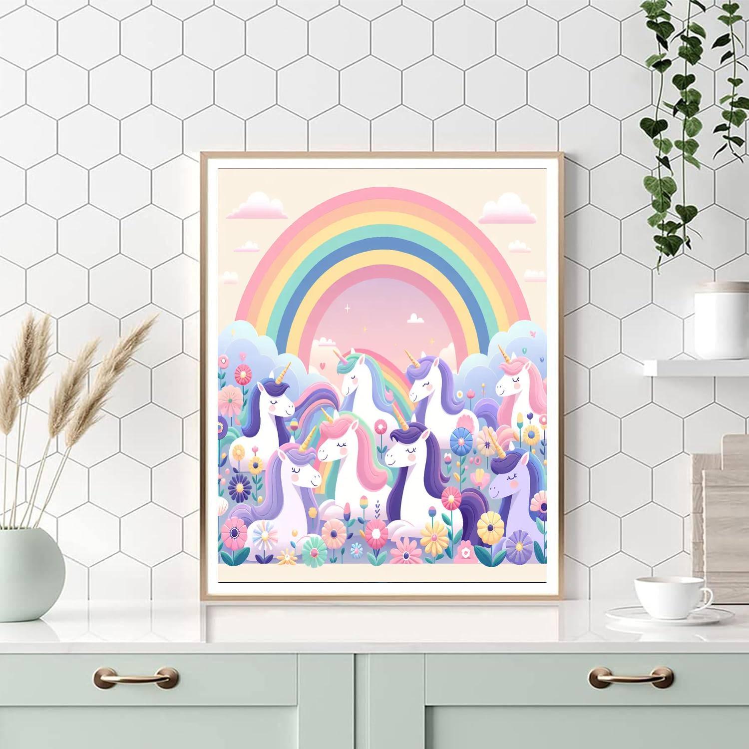 Magical Kingdom Of The Unicorns Painting Number Kit