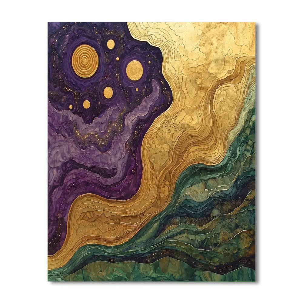 Michelangelo Inspired Cosmic Harmony Of The Earth  Paint By Color