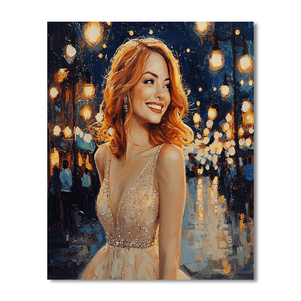 Emma Stone: A Stardust Journey Through La La Land Paint By Numbers Kits
