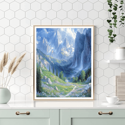 Turner Inspired Mystical Mountain Vista Paint By Numbers Kits