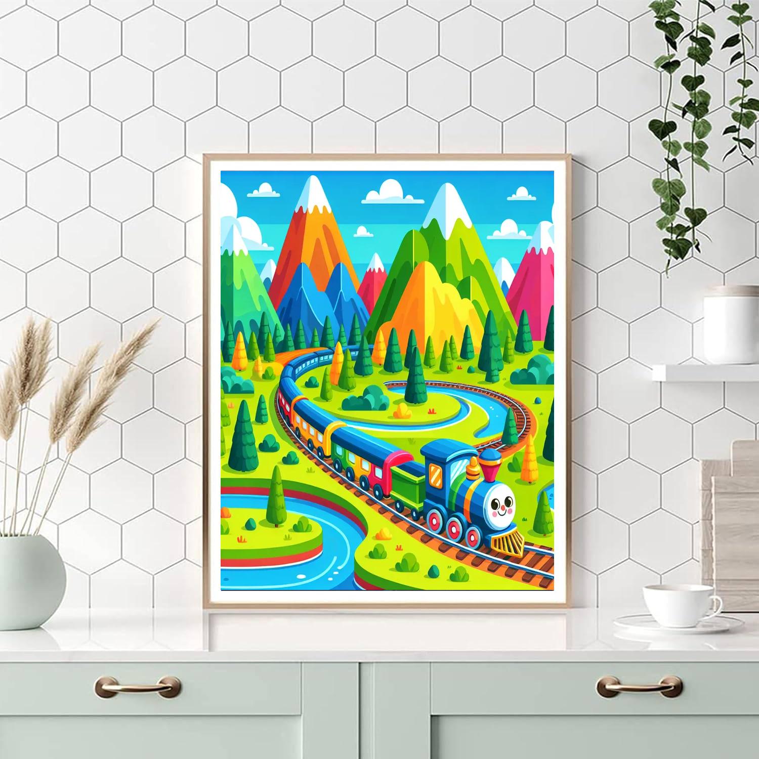 Railway Journey Adventure Paint By Number