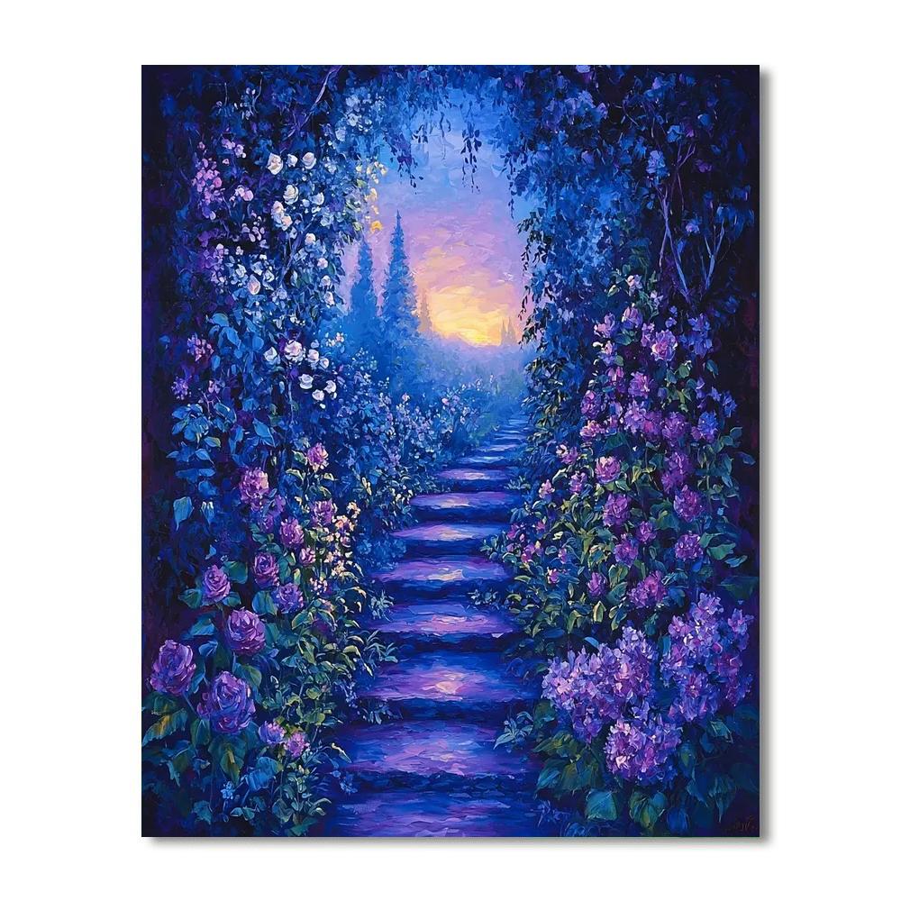 Twilight Garden Dream Painting Number Kit